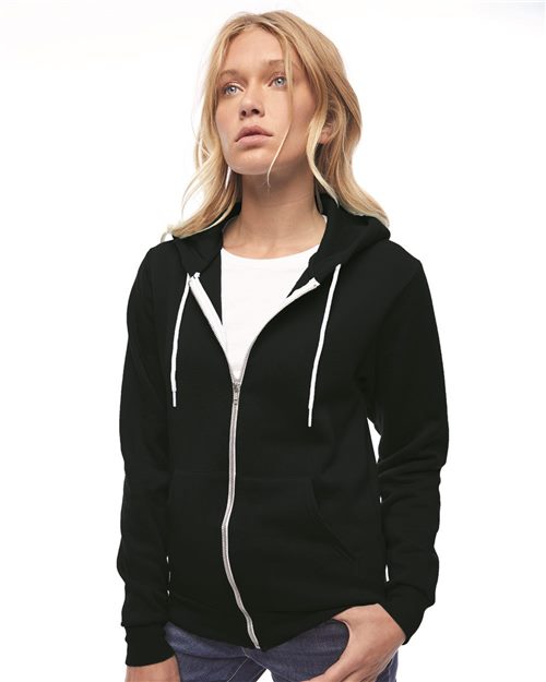Unisex Hoodies Zip Up American Apparel with Direct to Garment Print